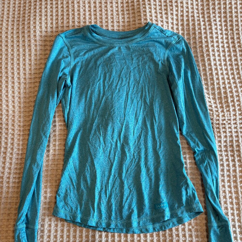 JAANUU WOMEN's HEATHER AQUA UNDERSCRUB